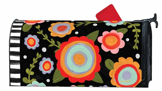 Tossed Flowers MailWrap Mailbox Cover