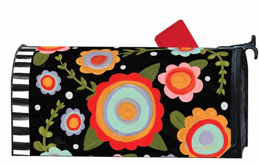 Tossed Flowers OS Mailbox Cover