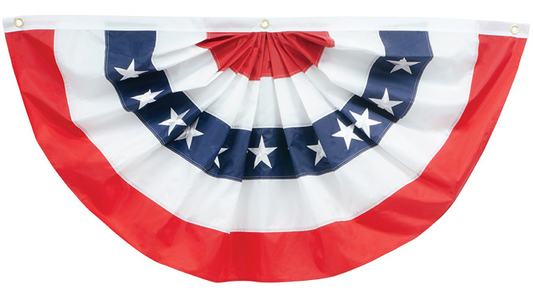 American Flag Traditional and Tea Stained Bunting