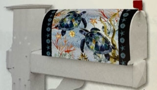 Watercolor Turtles Mailbox Cover
