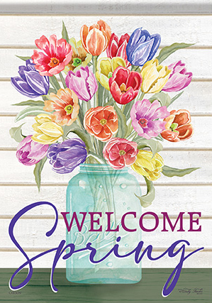 Welcome Spring Dura Soft™ Flag